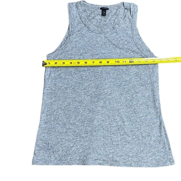 J. Crew Factory Gray Knot Front Cotton Tank Top Sleeveless Tie Tee - Women's XS - Picture 8 of 14
